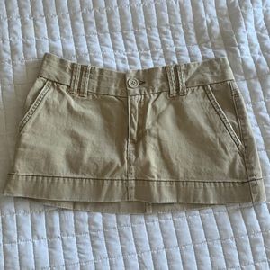 y2k mossimo supply co. khaki mini skirt